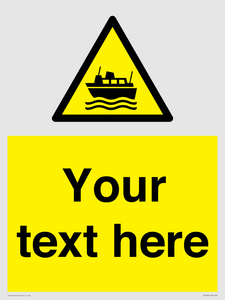Custom warning ferries crossing vessels